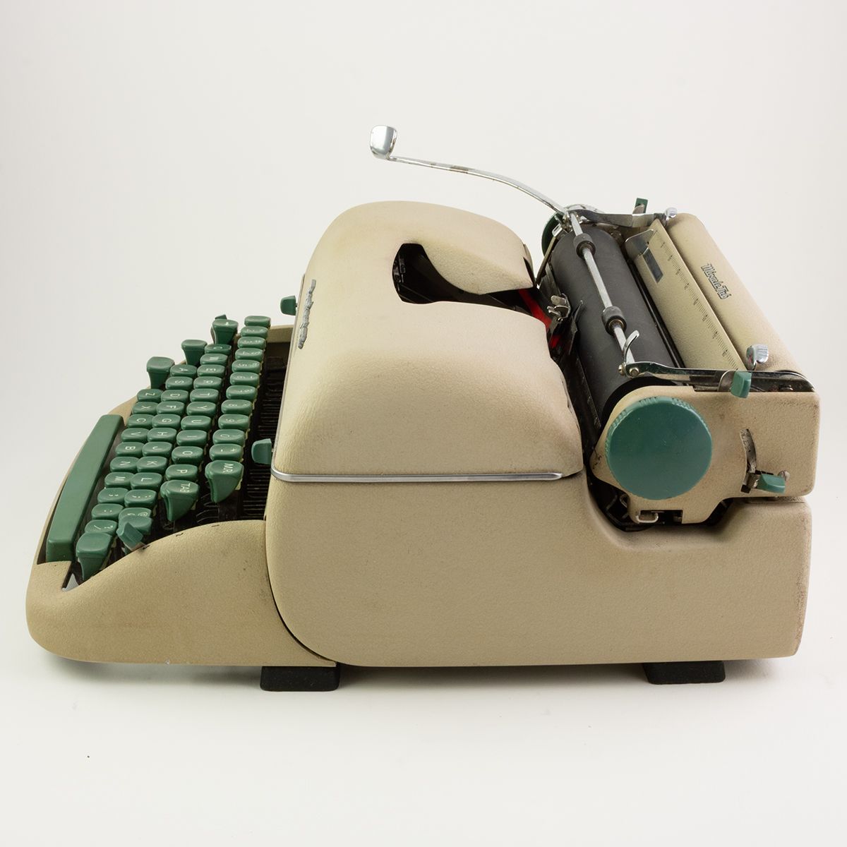 Remington Quiet-Riter Beige Green Vintage Typewriter