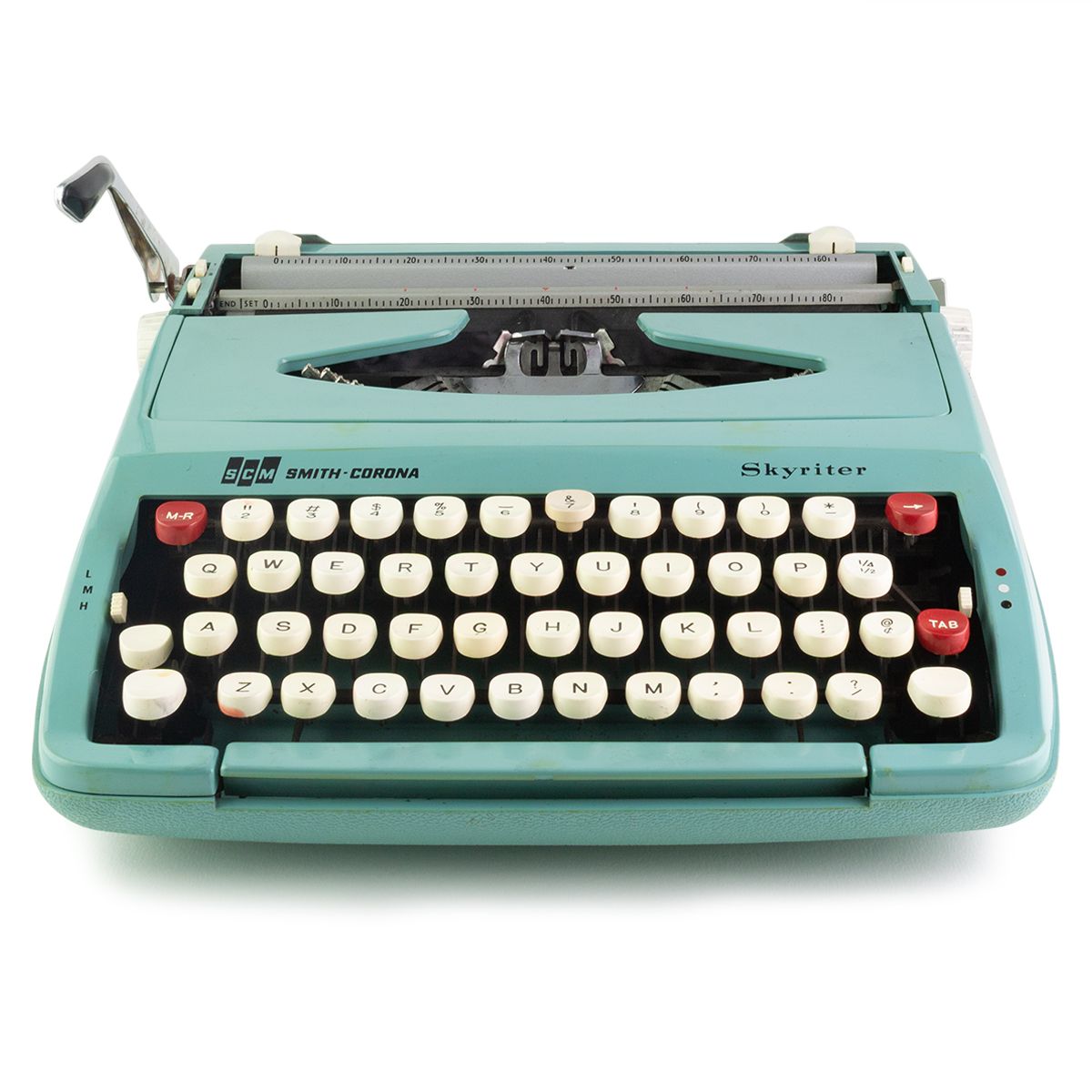 Smith-Corona Skyriter Blue Typewriter