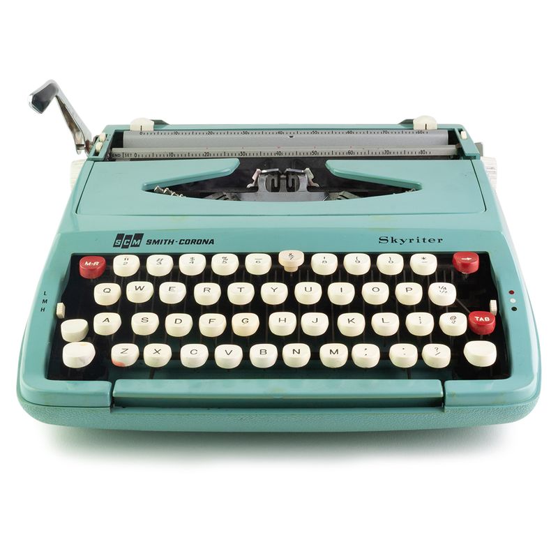 Smith-Corona Skyriter Blue Typewriter