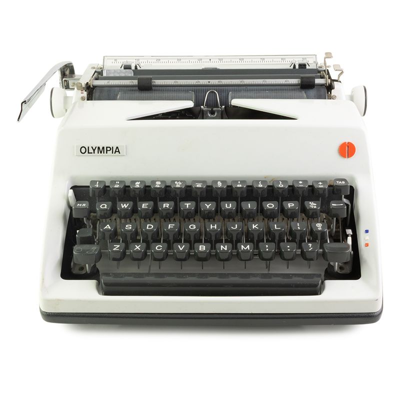 Olympia SM-9 White Typewriter