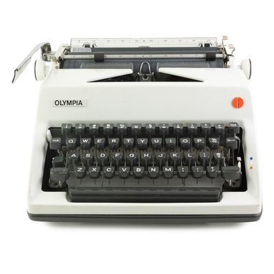 Olympia SM-9 White Typewriter