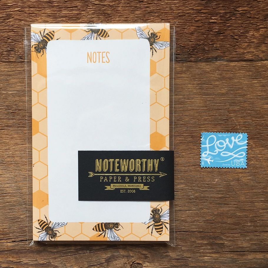 Noteworthy Honey Bees Pocket Notepad