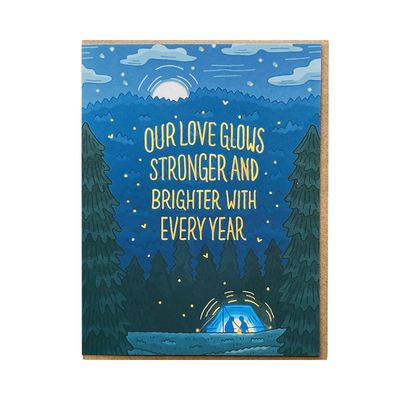 Love Tent Anniversary Card