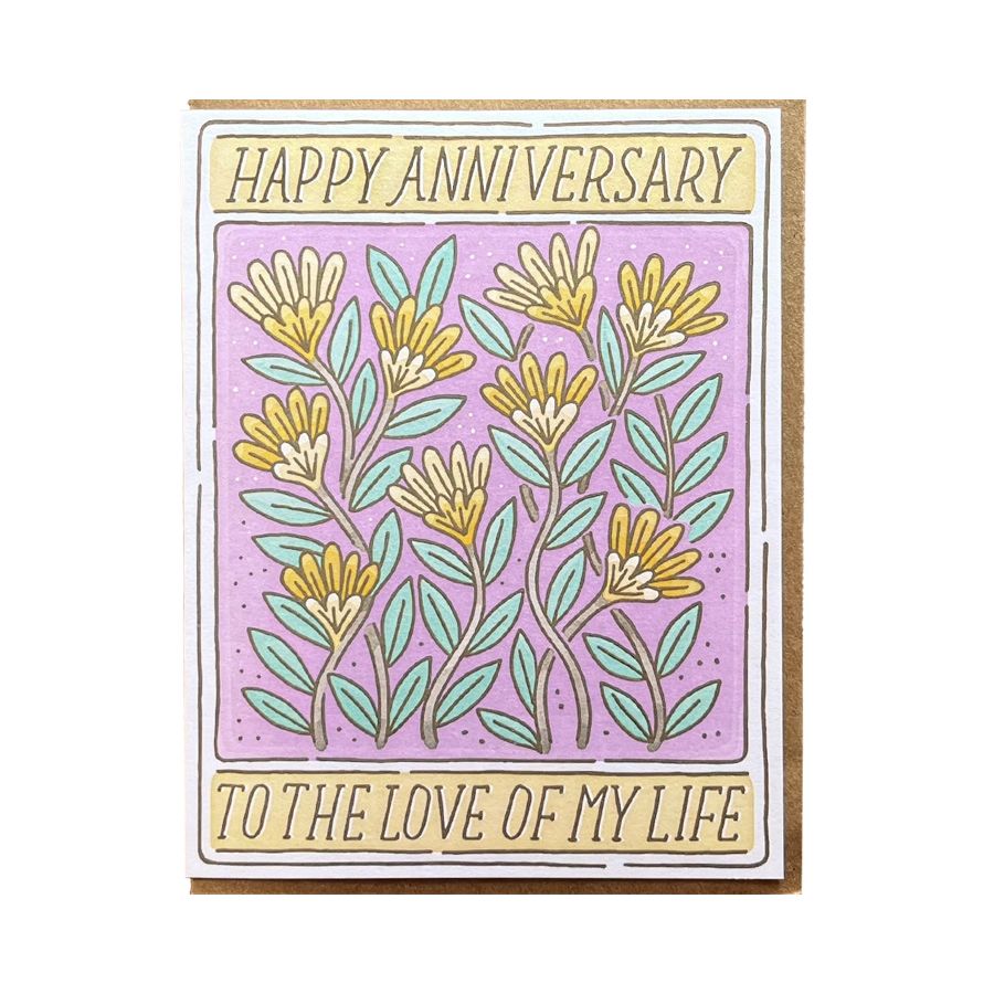 Love of My Life Letterpress Card