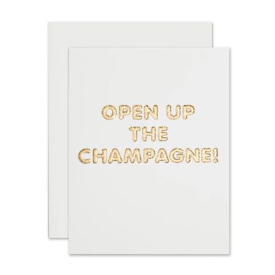Open up the Champagne Foil Card