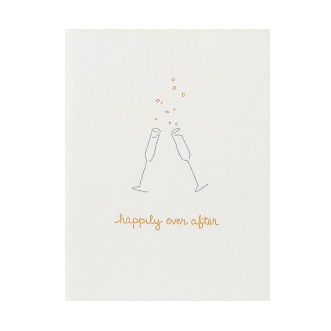 Happily Ever After Letterpress Card