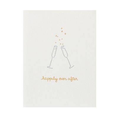 Happily Ever After Letterpress Card
