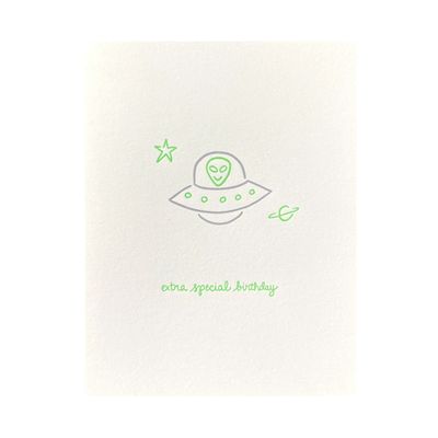 Extra Special Birthday Letterpress Card
