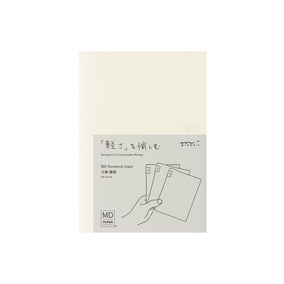MD Notebook Light A6 Lined - Set of 3