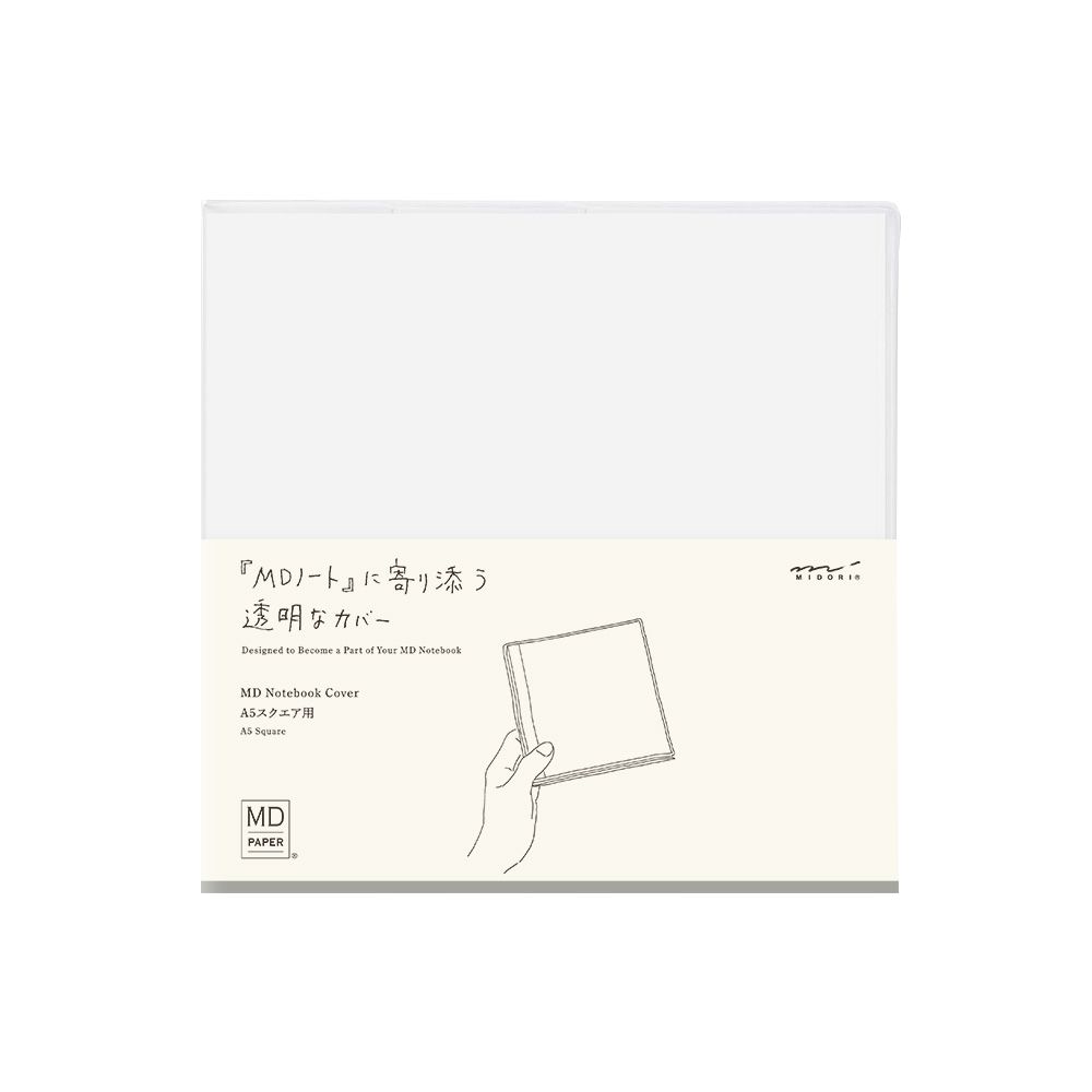 MD Clear Notebook Cover A5 Square