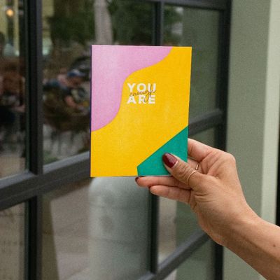 You are Enough Letterpress Card
