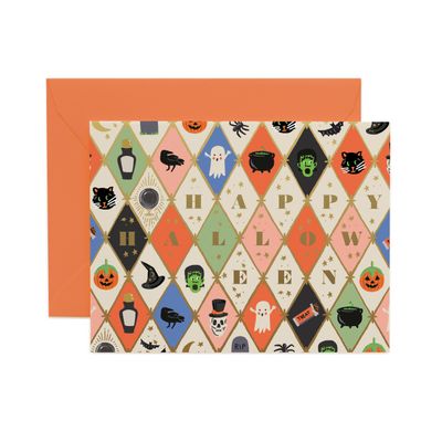 Halloween Argyle Card
