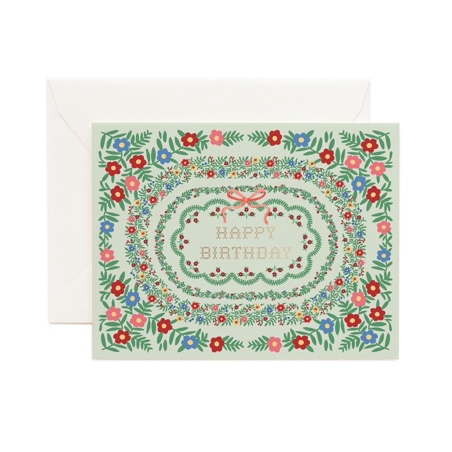 Rosette Birthday Card