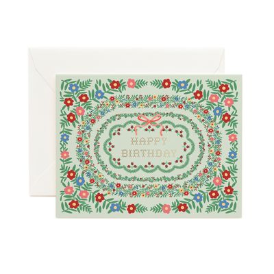 Rosette Birthday Card