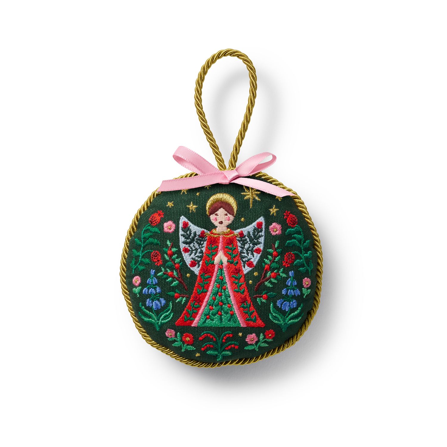 Nativity Angel Embroidered Ornament
