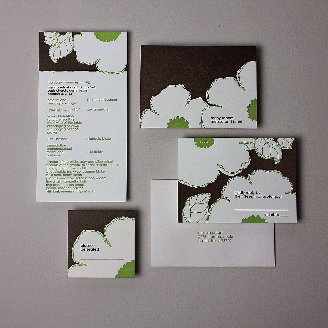 Floribunda Wedding Invitation