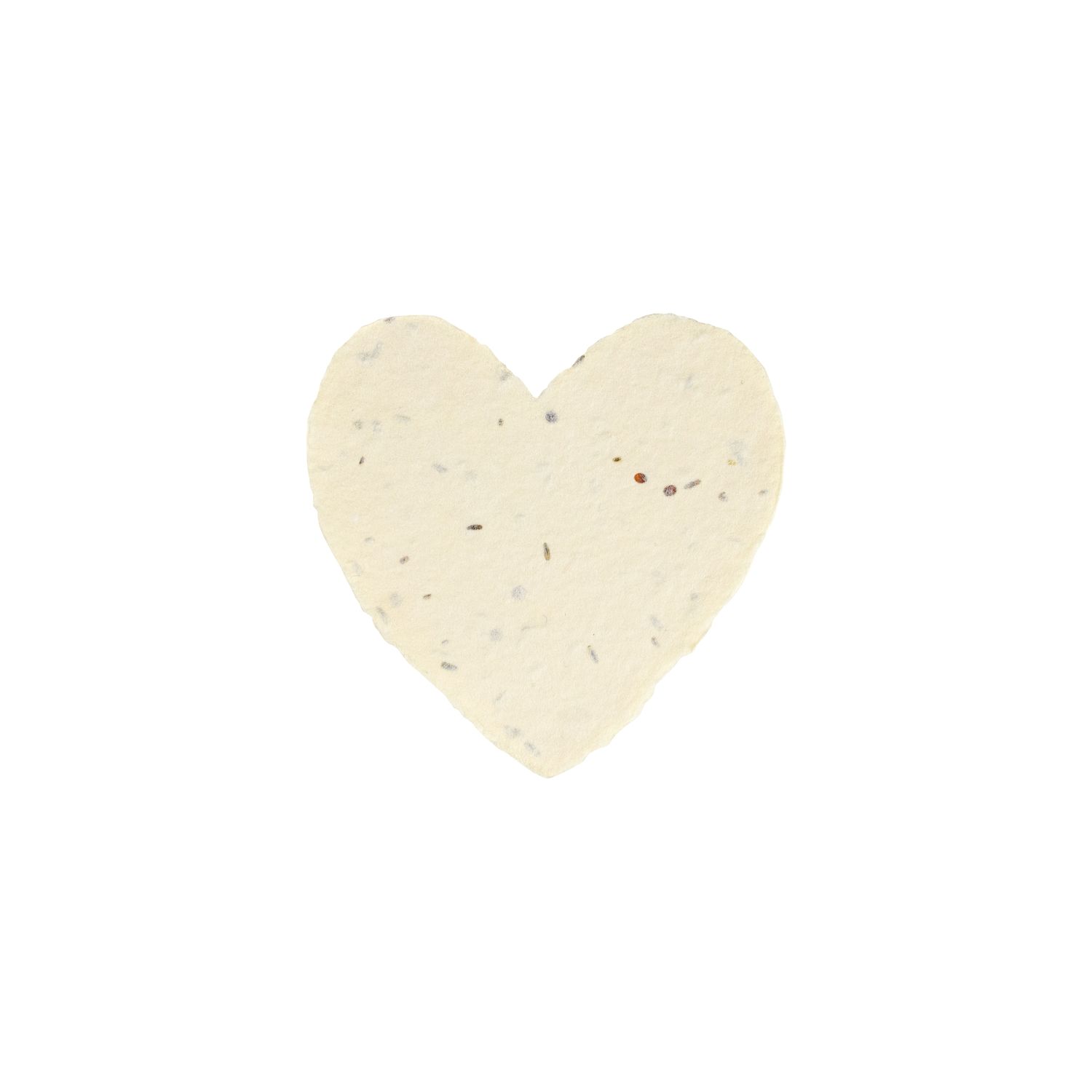 Petite Seed Handmade Paper Heart, Size: Single