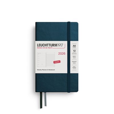 2026 A6 Pocket Weekly Planner &amp; Notebook Deep Sea