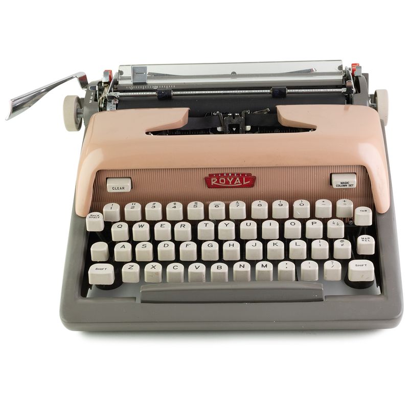 Royal Futura 800 Pink Vintage Typewriter