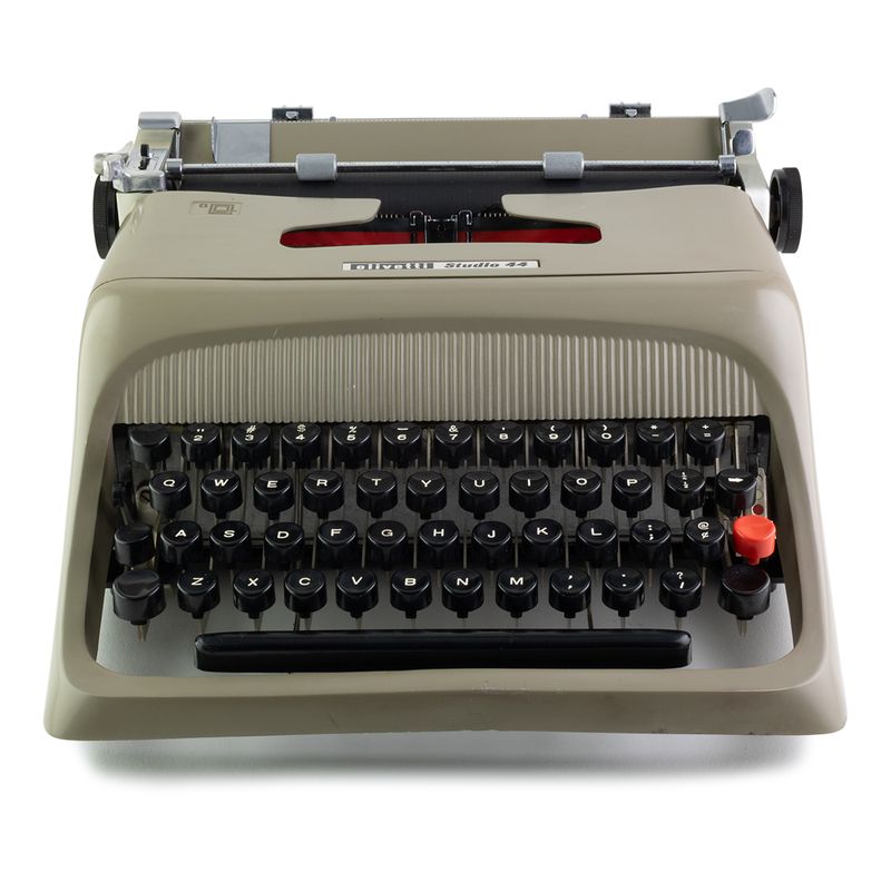Olivetti Studio 44 Brown Vintage Typewriter