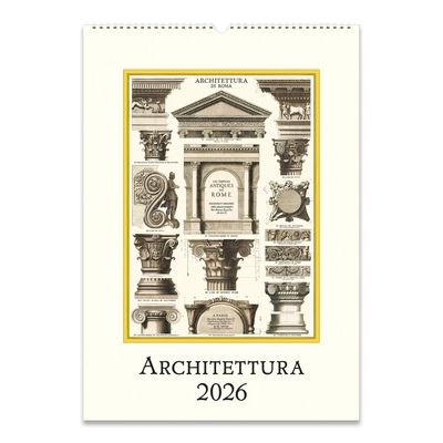 2026 Wall Calendar - Architettura