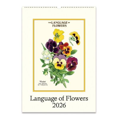 2026 Wall Calendar - Language of Flowers
