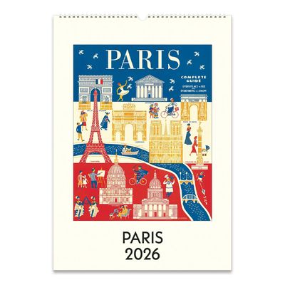 2026 Wall Calendar - Paris