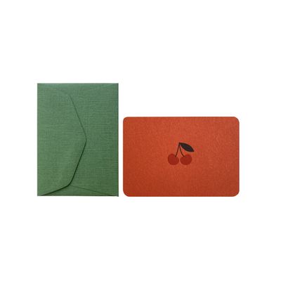 Cherry Mini Card and Envelope