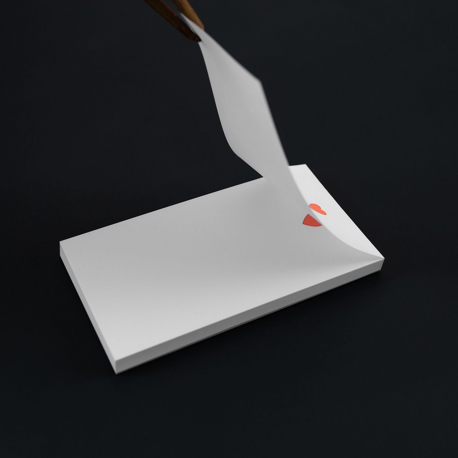 Le Typographe Mini Notepad - Heart