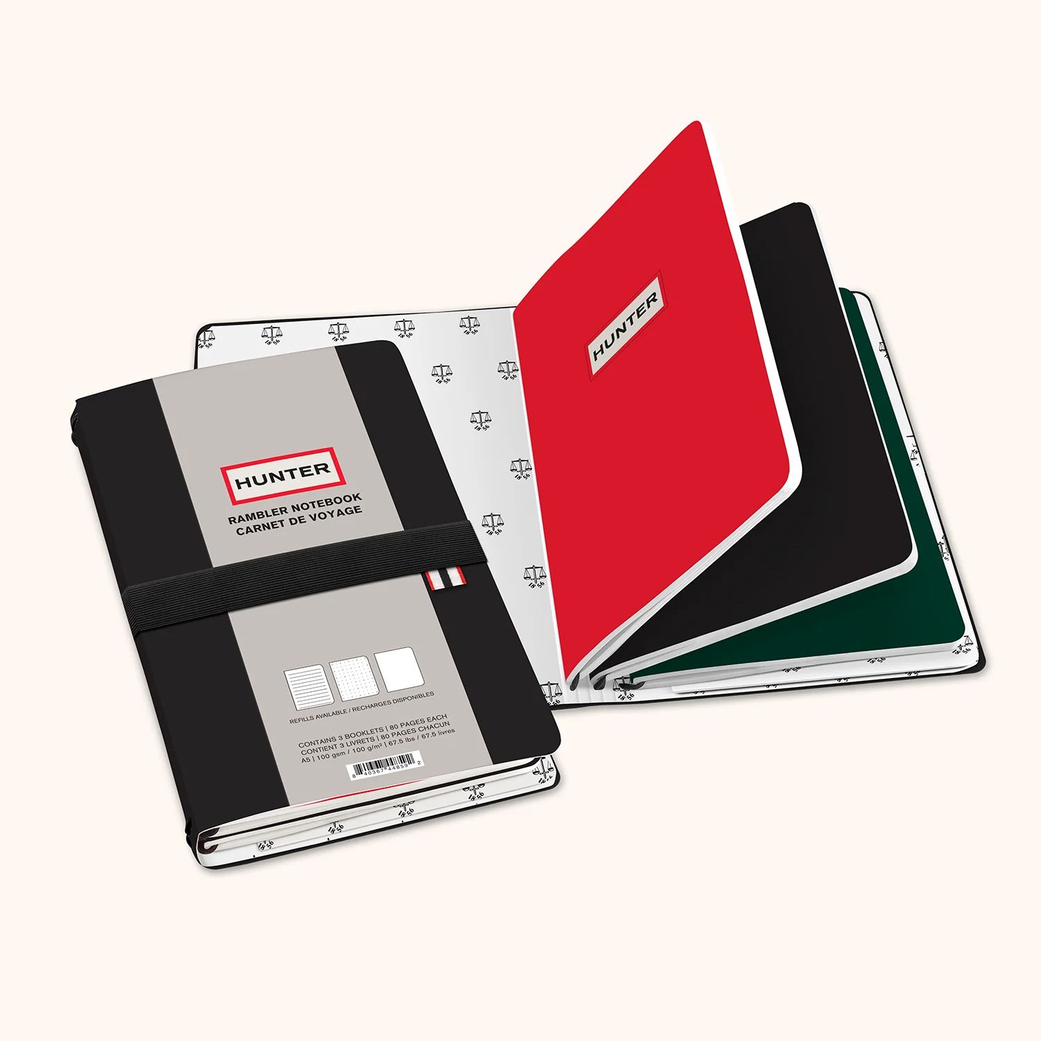 Hunter Rambler Refillable Notebook - Black
