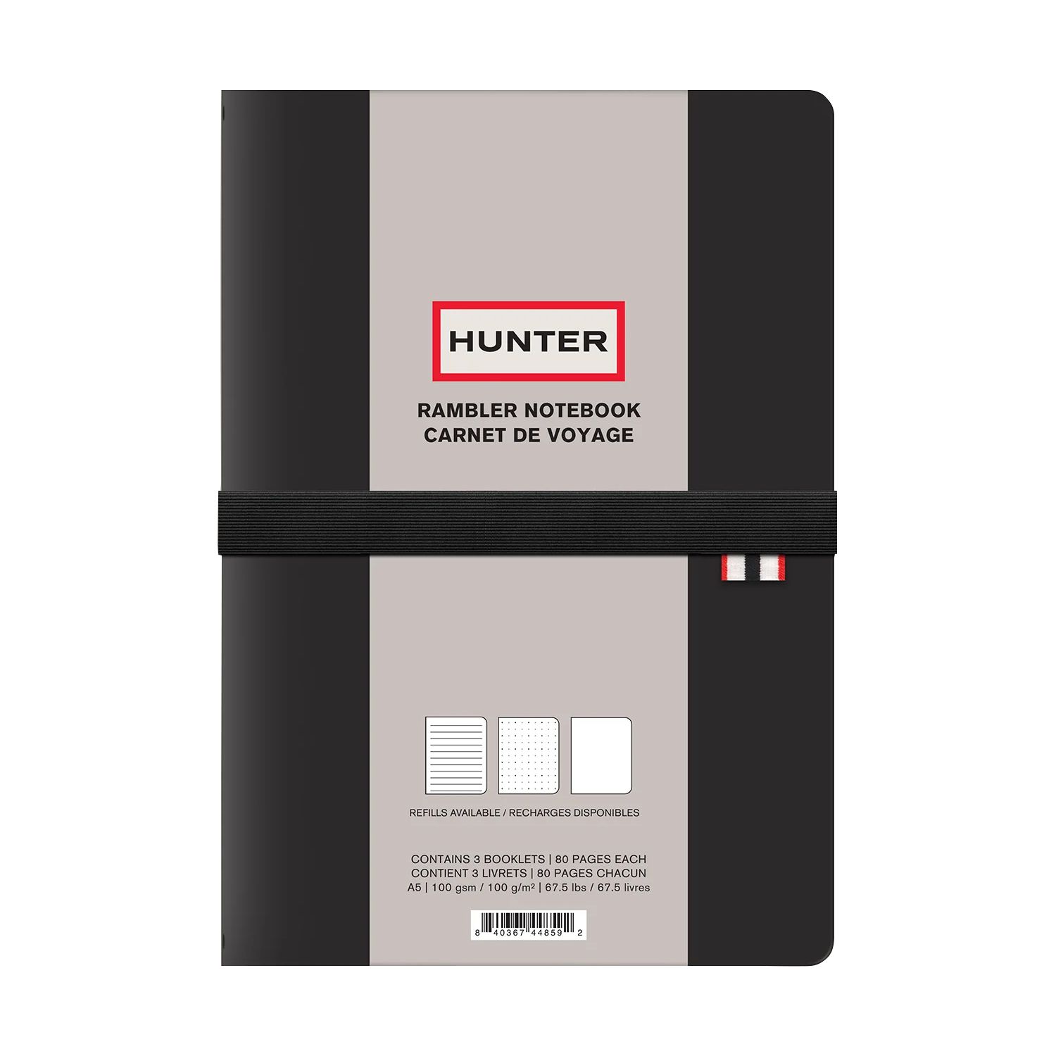 Hunter Rambler Refillable Notebook - Black