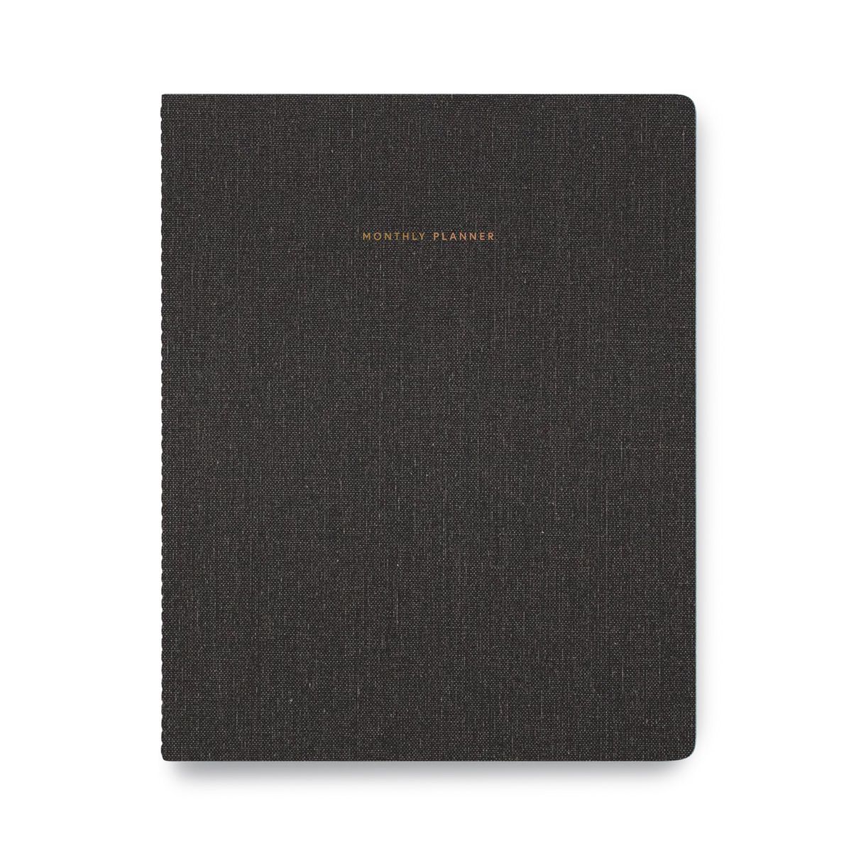 2025-2026 Monthly Planner Charcoal Grey