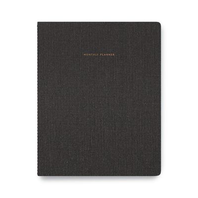 2025-2026 Monthly Planner Charcoal Grey