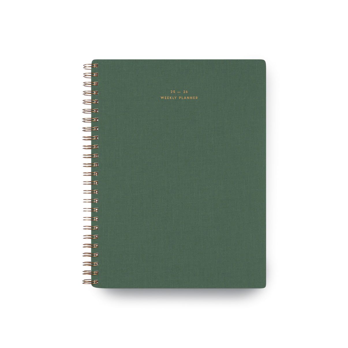 2025-2026 Weekly Grid Planner Fern Green