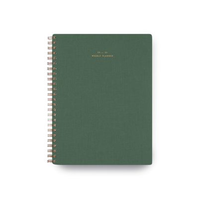 2025-2026 Weekly Grid Planner Fern Green