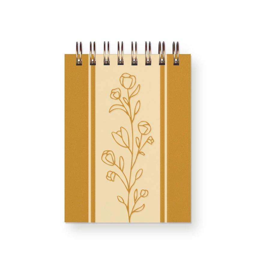Flower Vine Mini Jotter - Saffron