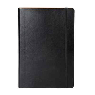 Fiorentina Bi-Color Notebook Black Lined