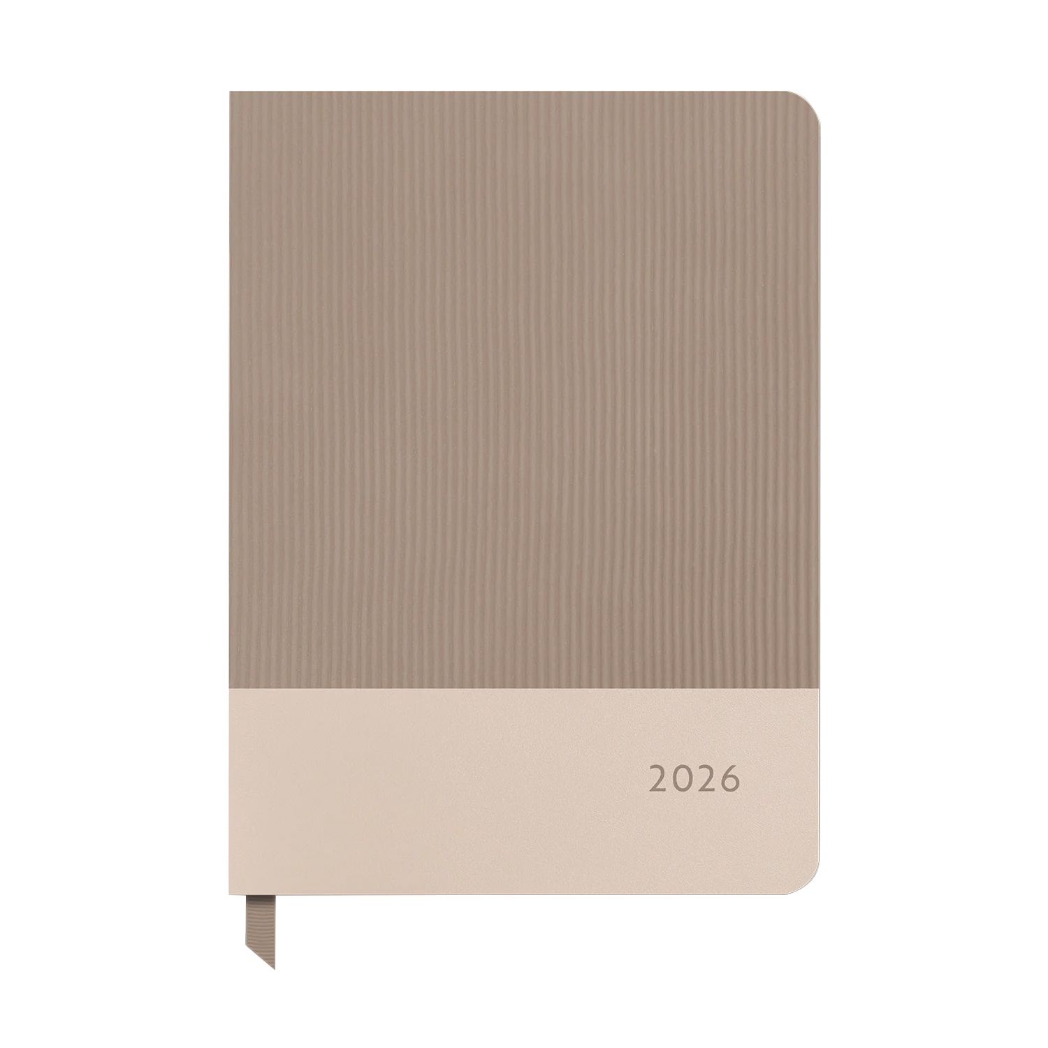 2026 Desert Taupe Large Dual-Textured Planner