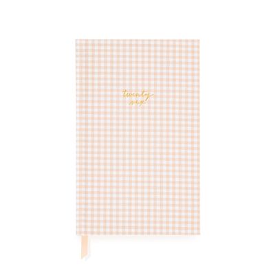 Sugar Paper 2026 Pink Gingham Small Bound Agenda