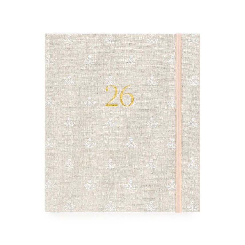 2026 Flax Floral Concealed Planner