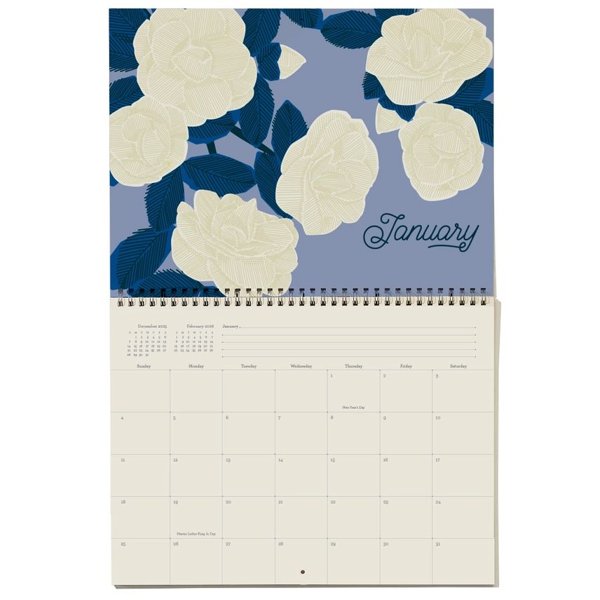 Snow &amp; Graham 2026 Write On Hanging Calendar