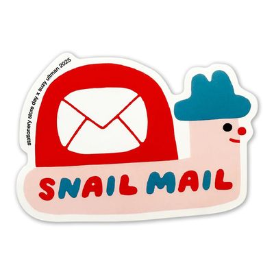 Stationery Store Day 2025 Vinyl Sticker - Mail Snail