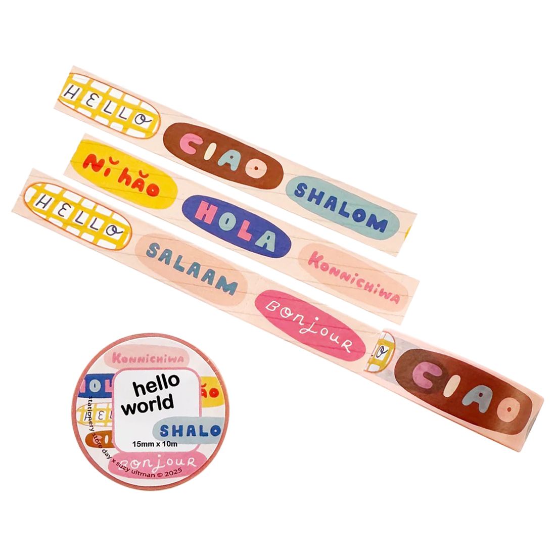Stationery Store Day 2025 Washi Tape - World Hello