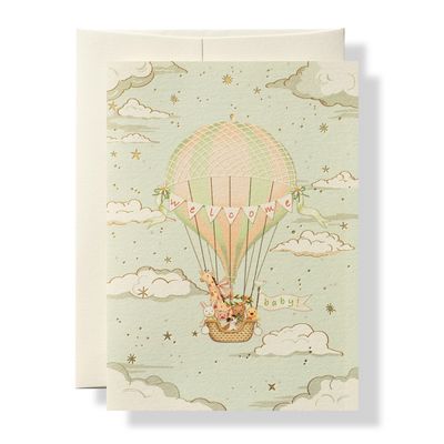 Welcome Baby Gold Foil Card