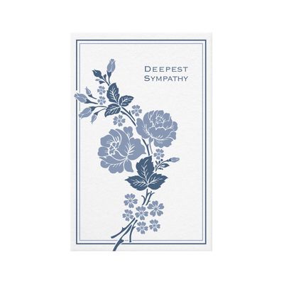 Deepest Sympathy Letterpress Card