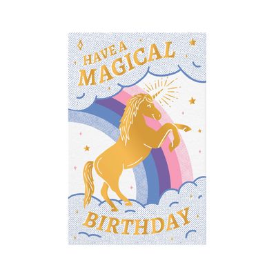 Have A Magical Birthday Letterpress Card