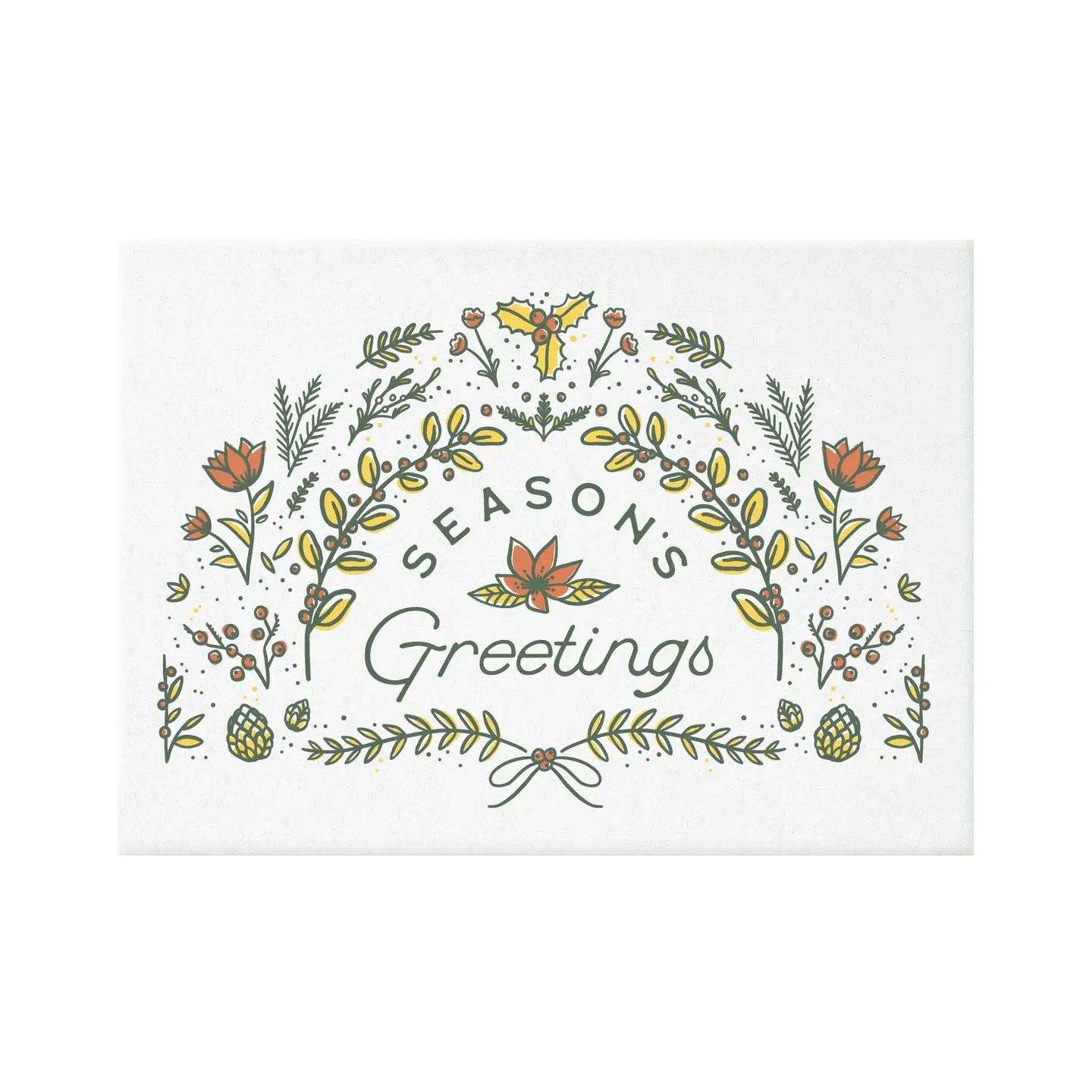 Season&#39;s Foliage Letterpress Card