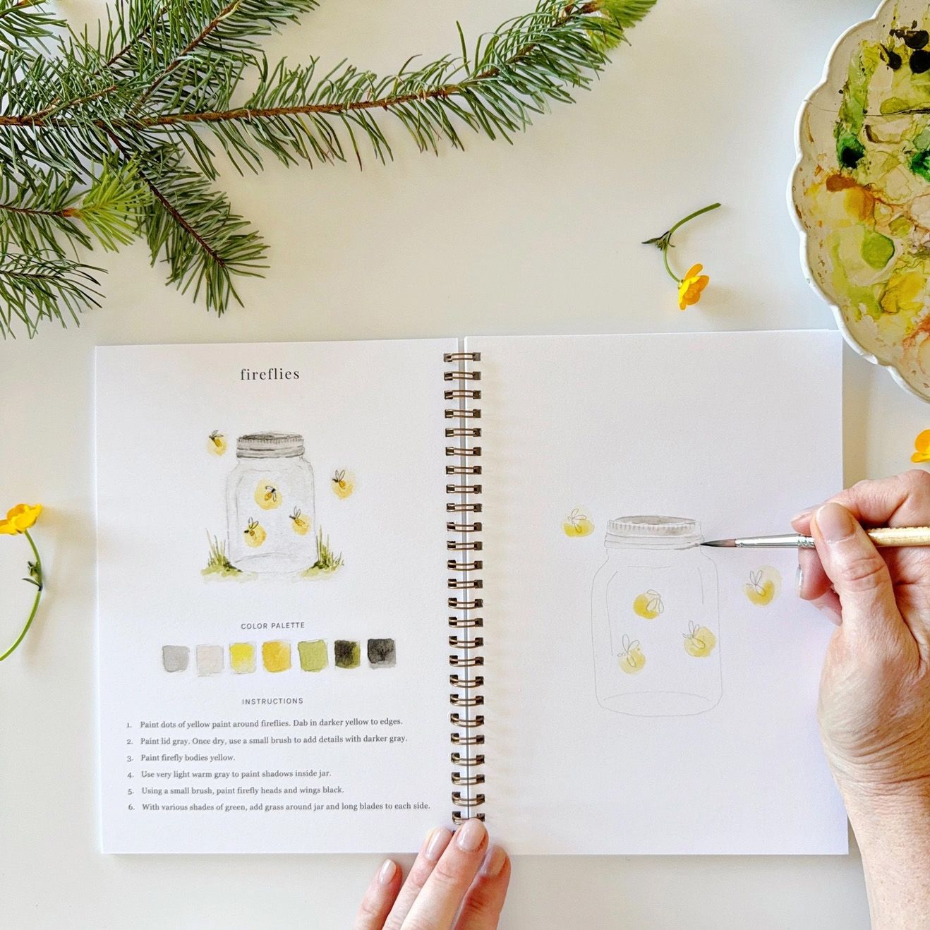 Emily Lex - Watercolor Workbook - Camping