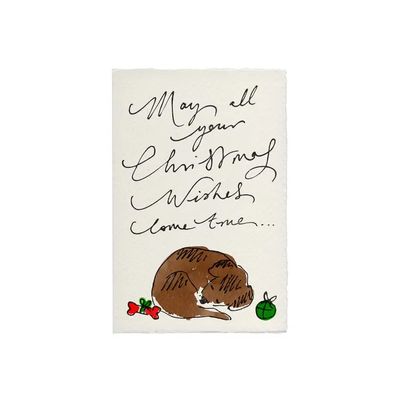 Christmas Wishes Dog Card