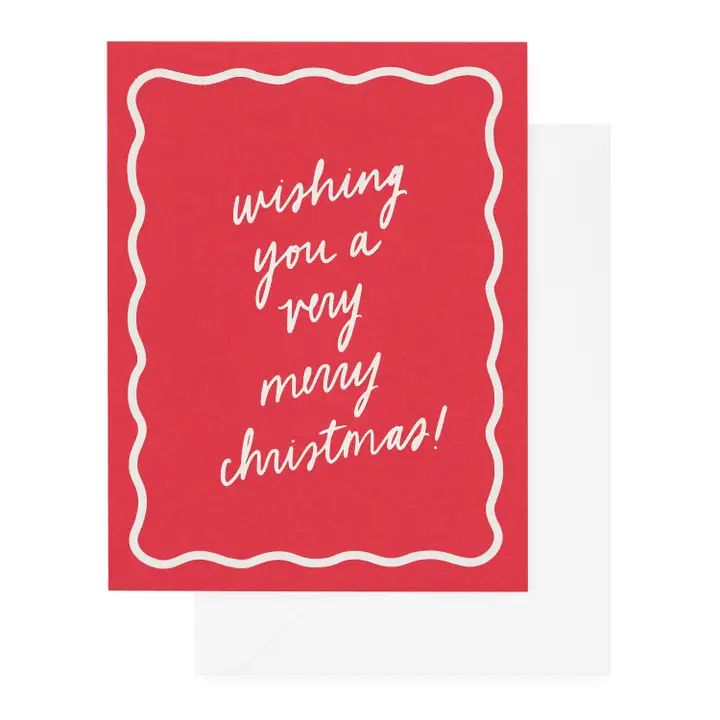 Very Merry Christmas Letterpress Card